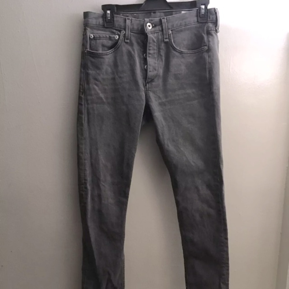 Rag & Bone Jeans Mens 29 Gray Fit 1 Extra Slim Fit Stretch Denim